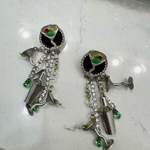 Lunch at the Ritz Martini Earrings
